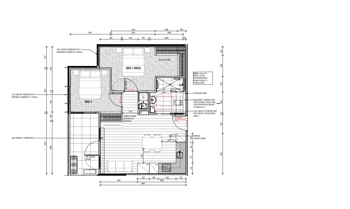 Pace of Blackburn - SDA - High Physical Support & Fully Accessible — Floorplan 1