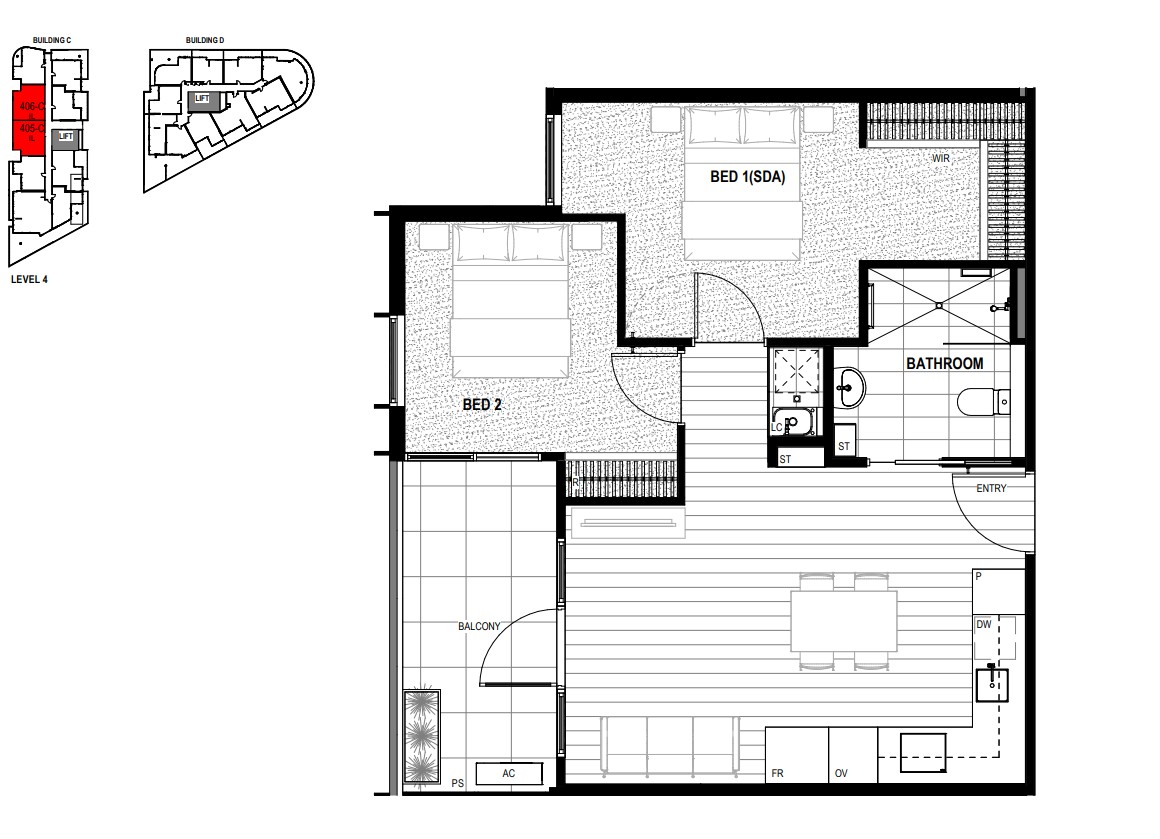 Pace of Blackburn - SDA - High Physical Support & Fully Accessible — Floorplan 2