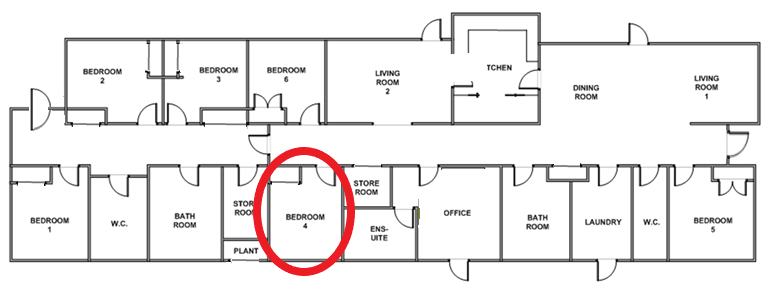 Vacancy in High Physical Support home — Floorplan 1