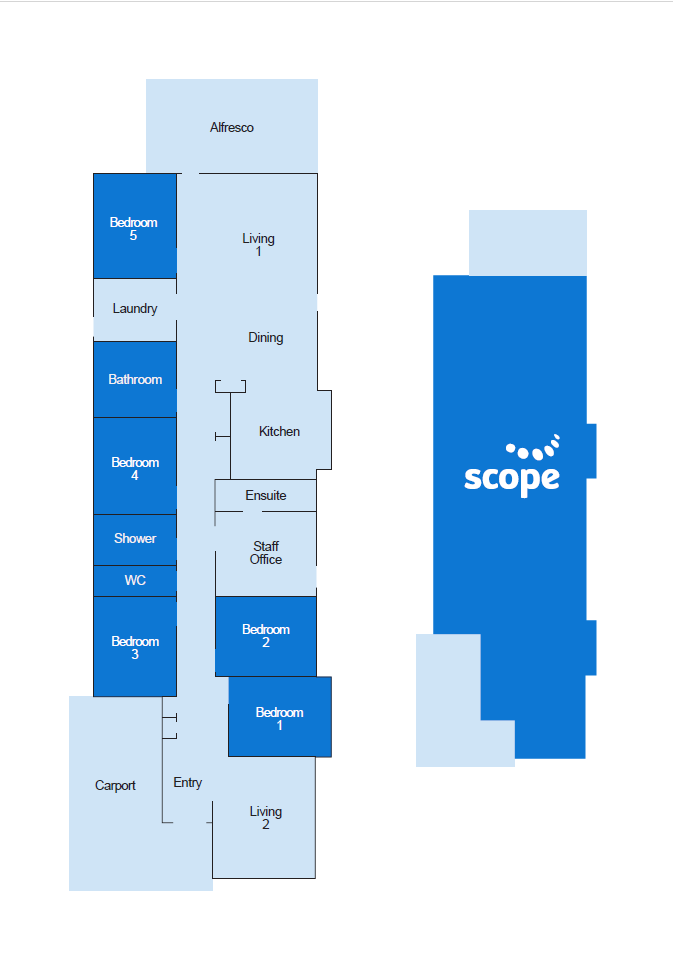 Supported Independent Living in Brunswick — Floorplan 1