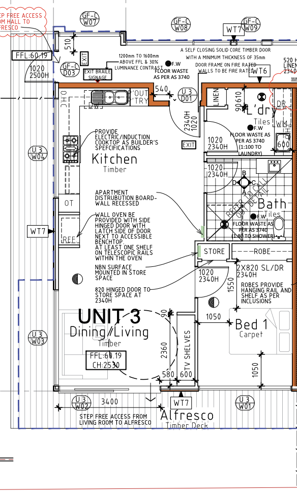 Ashburton - SDA - High Physical Support - Apartments - 1 & 2 Bedroom — Floorplan 1