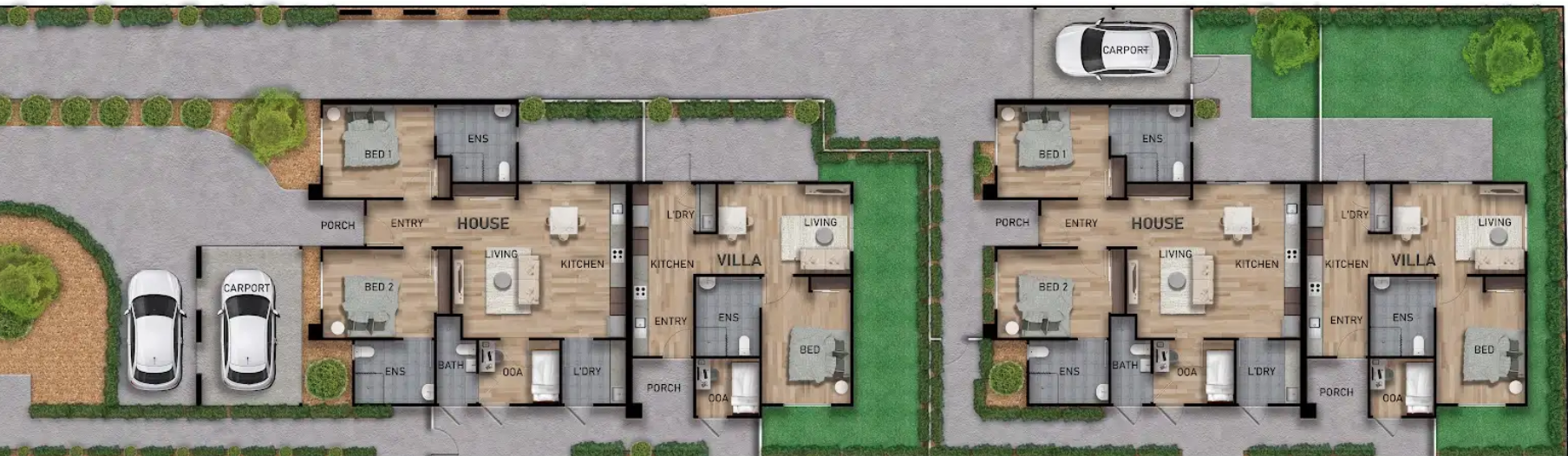 St Albans Park – HPS House/Villa 1:2/1:1 — Floorplan 1