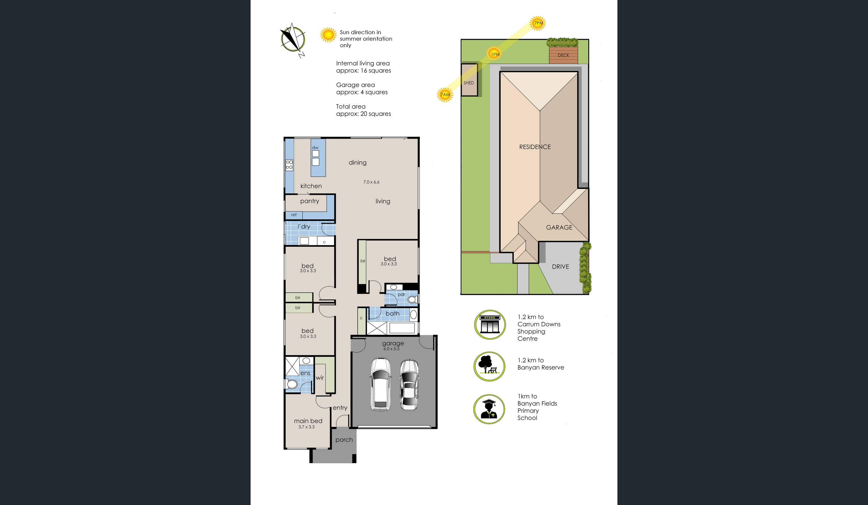 Gorgeous property close to the beach - Wheelchair Friendly — Floorplan 1