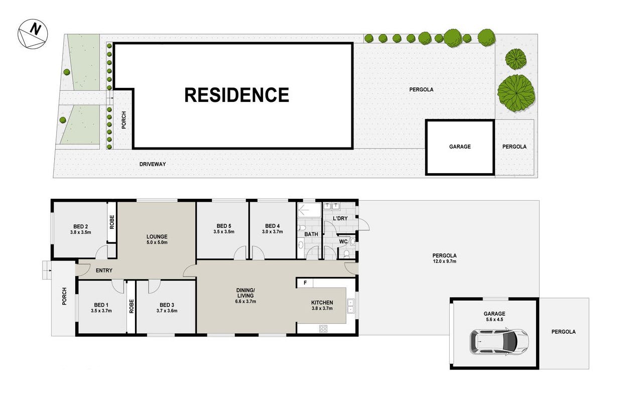 A spacious and central home in Campsie NSW! — Floorplan 1