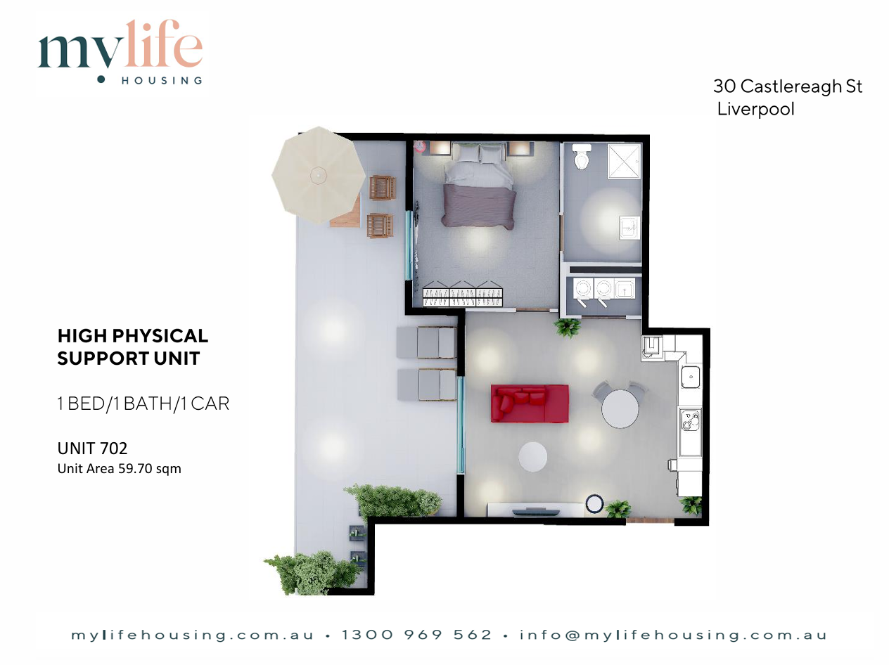 Architecturally Designed HPS 1 & 2-Bedroom SDA Apartments in Liverpool — Floorplan 4