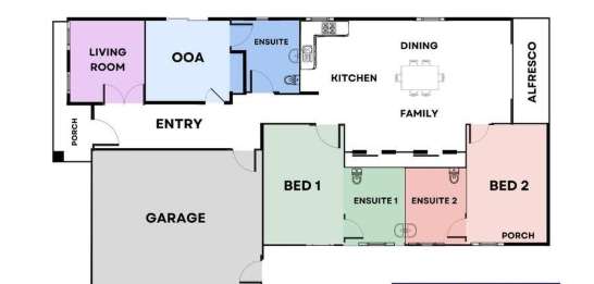 ROBWOOD HPS & BARIATRIC FEATURES - Armstrong Creek, Victoria — Floorplan 1
