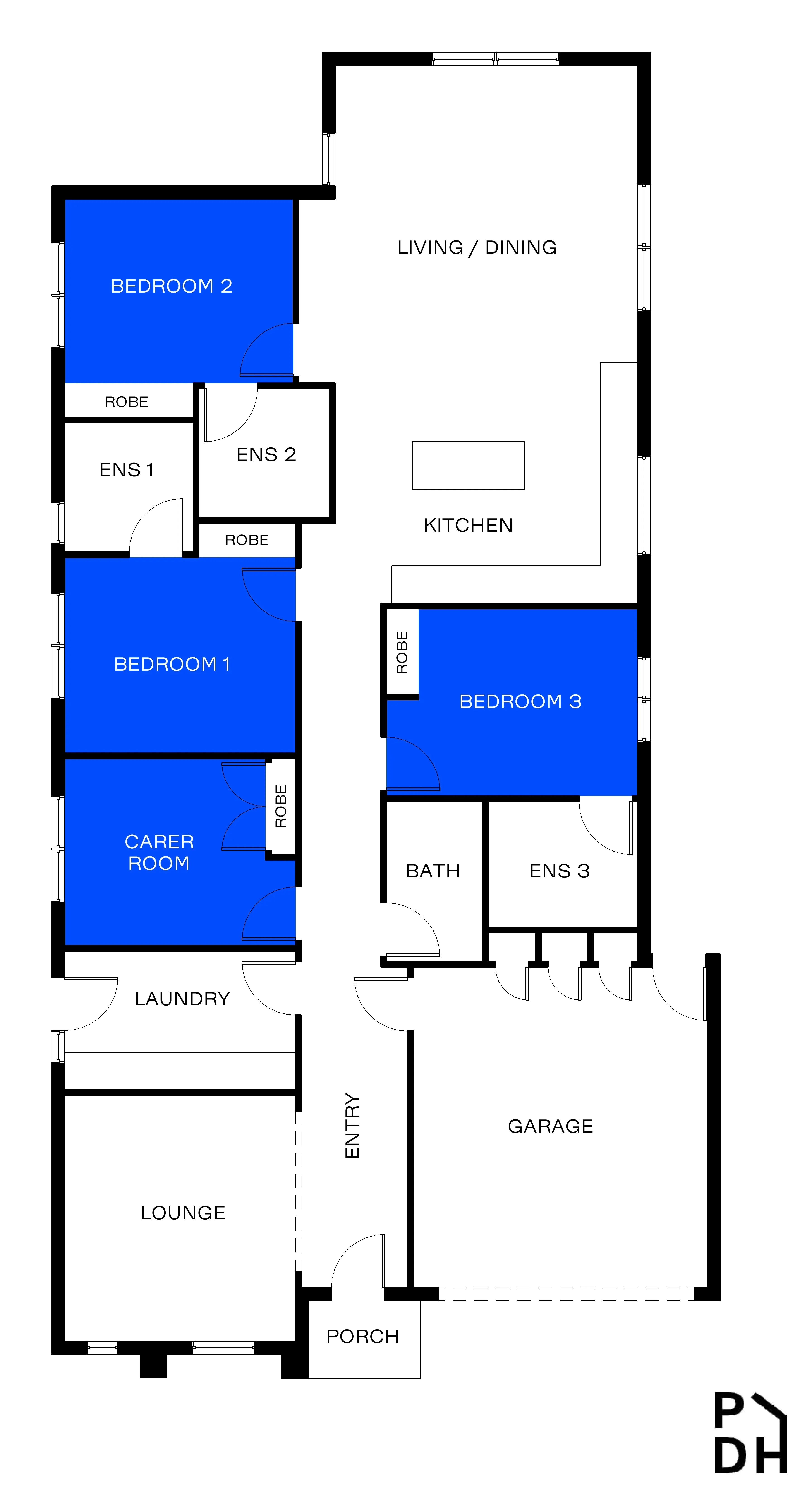 Mooroolbark — Floorplan 1