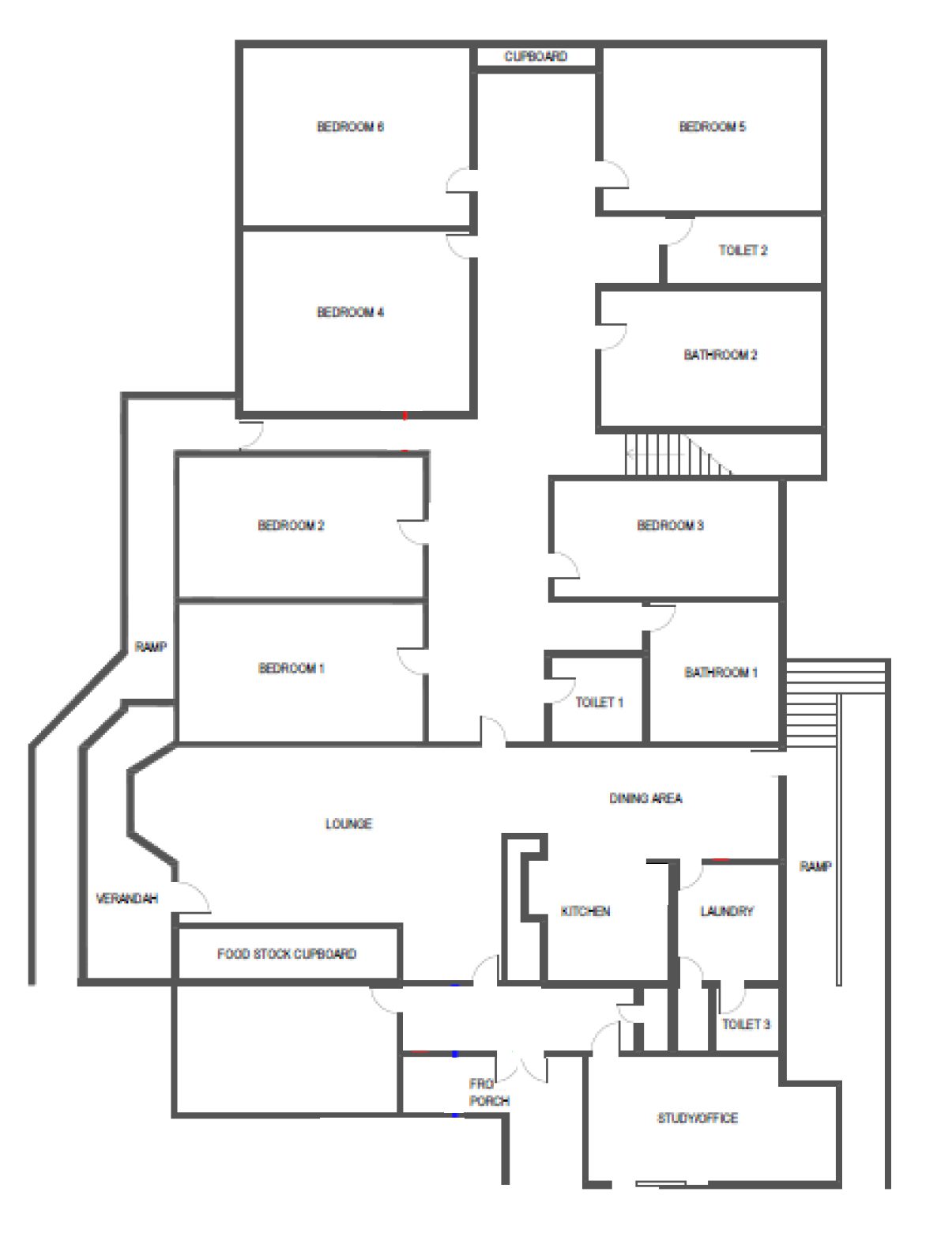 Blue Mountains Disability Accommodation 11-206 — Floorplan 1