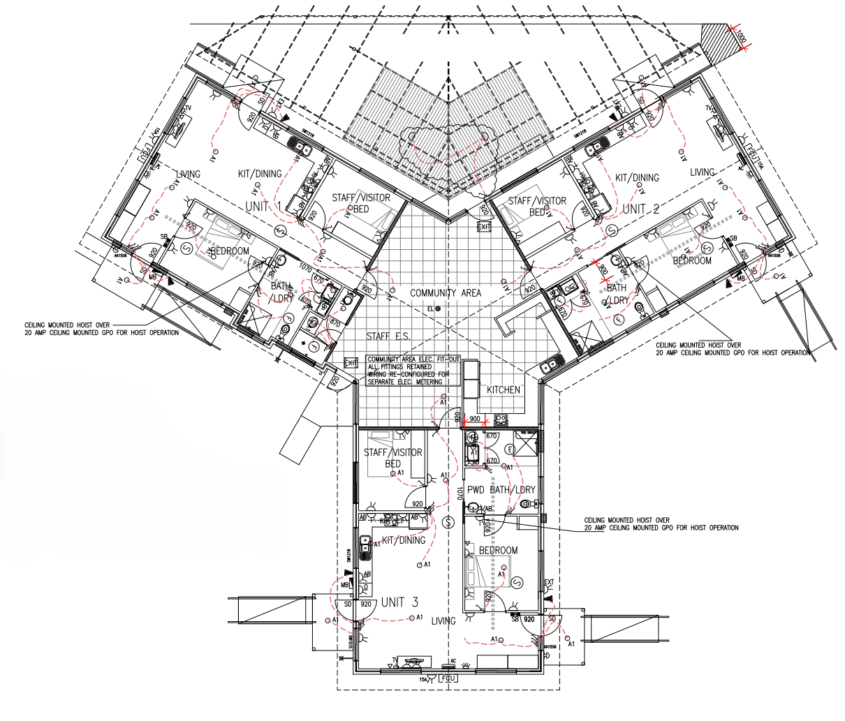 Spacious private 2-bedroom accessible unit in Maryborough — Floorplan 1