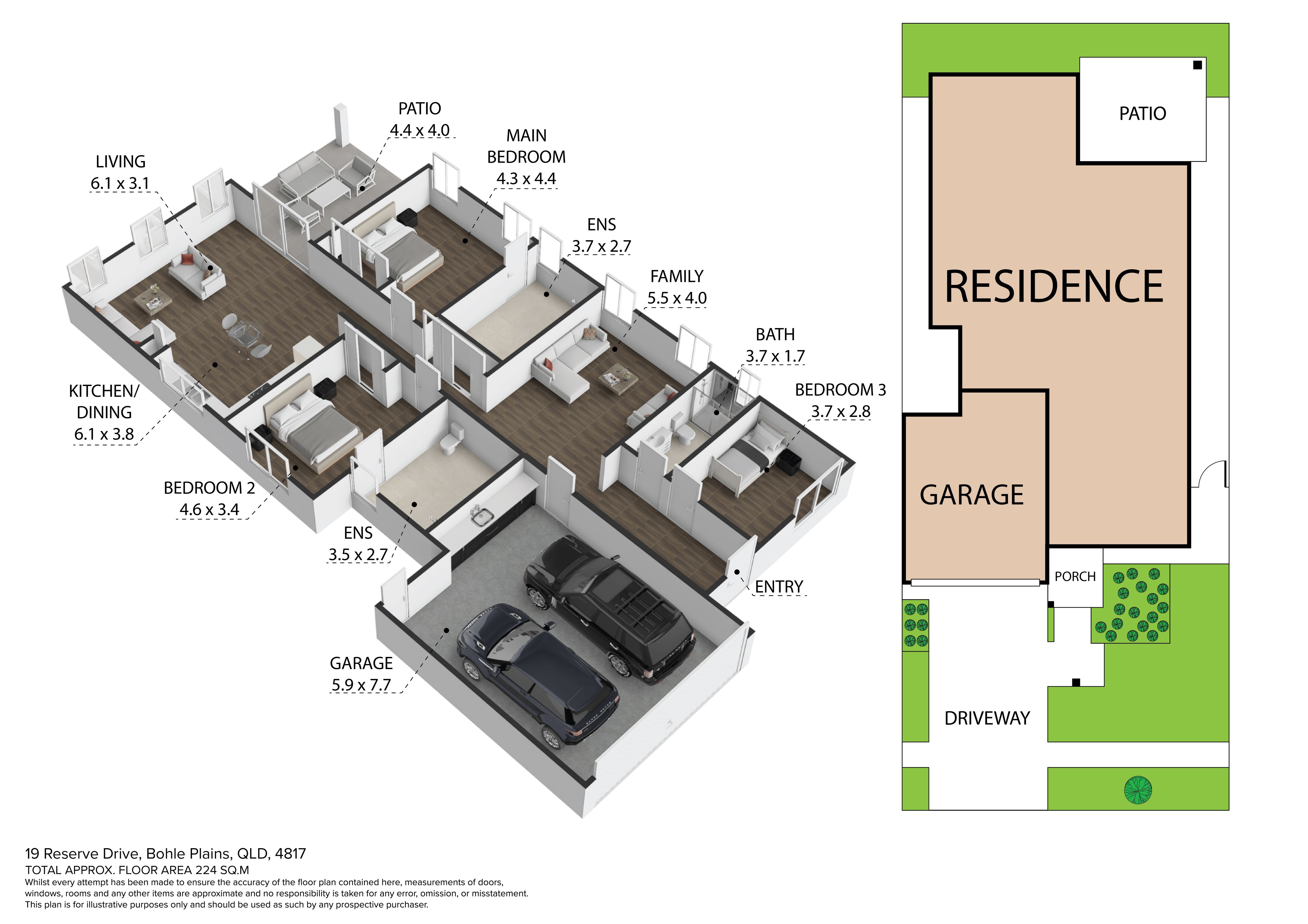 2 HPS Rooms + OOA + Media Room, Available now in Bohle Plains! — Floorplan 1