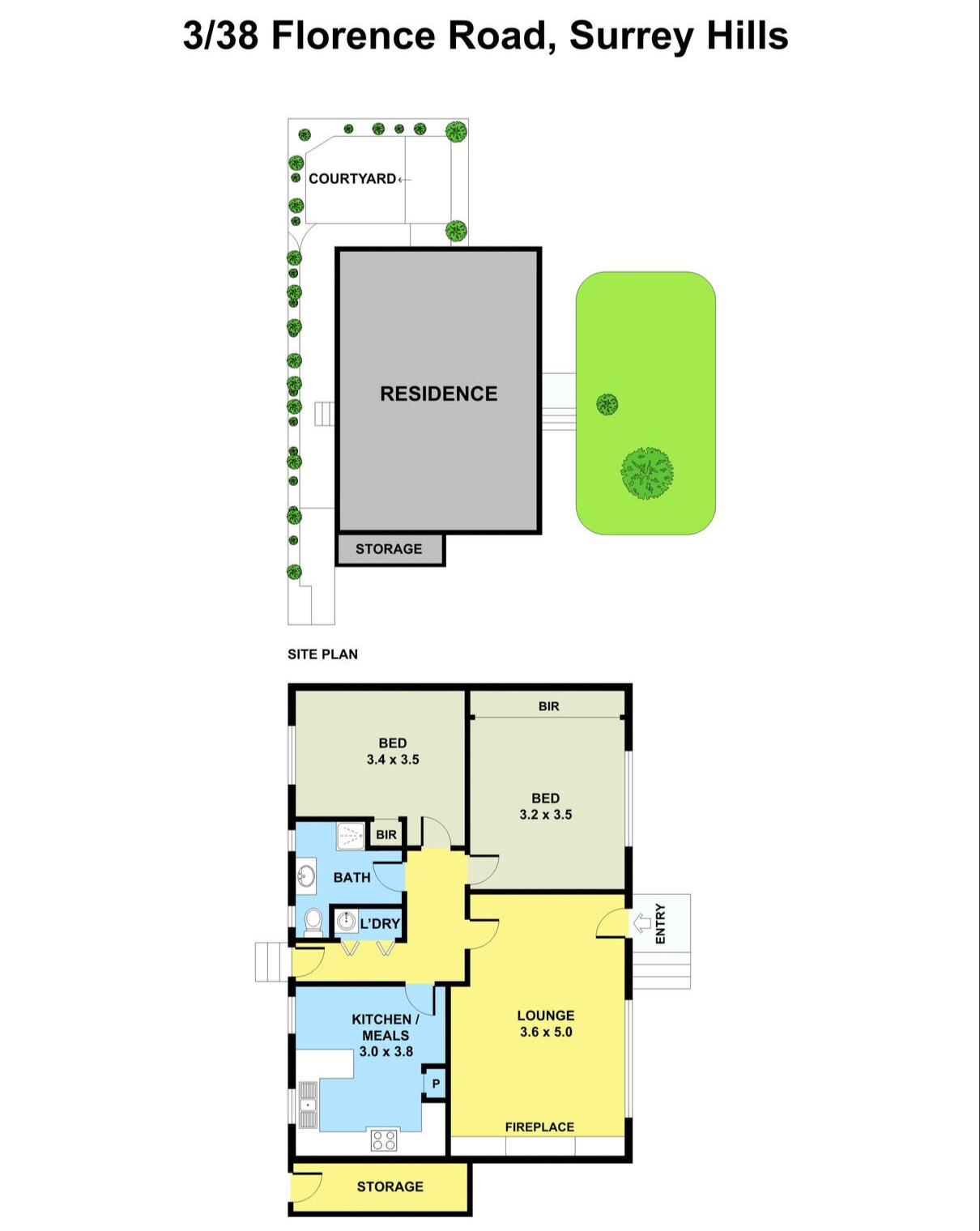 Surrey Hills, Florence Rd. Vic (Unit 3) A Fully Accesible SIL House - Vacant. — Floorplan 1