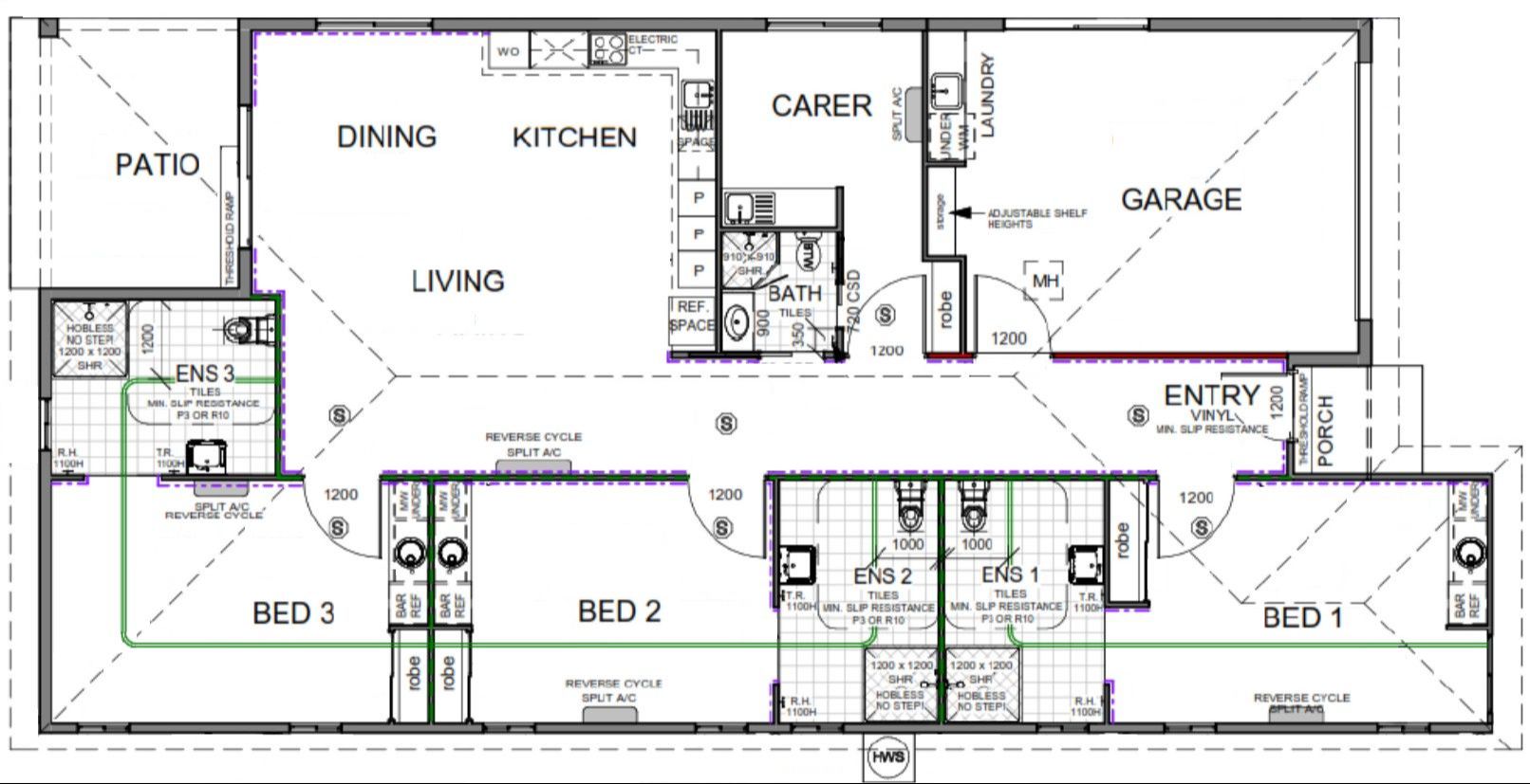 3 HPS + OOA home in Deeragun — Floorplan 1