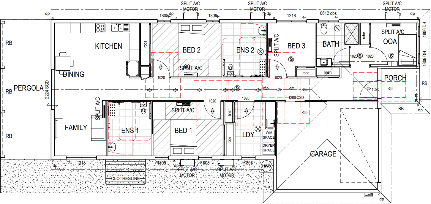 Bakers Creek 3 SDA Room Home with OOA — Floorplan 1