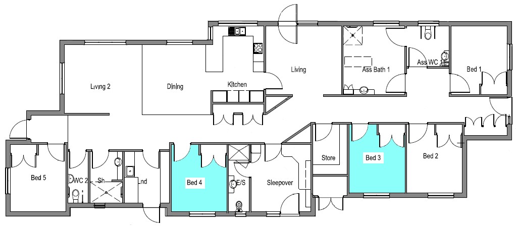 This, spacious, accessible home in Greensborough is close to a shopping complex and public transport SDA — Floorplan 1