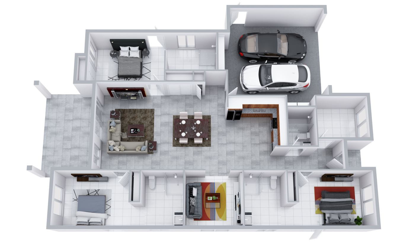 SDA HPS 3 Bedroom House plus OOA Ayr, QLD  89 — Floorplan 1
