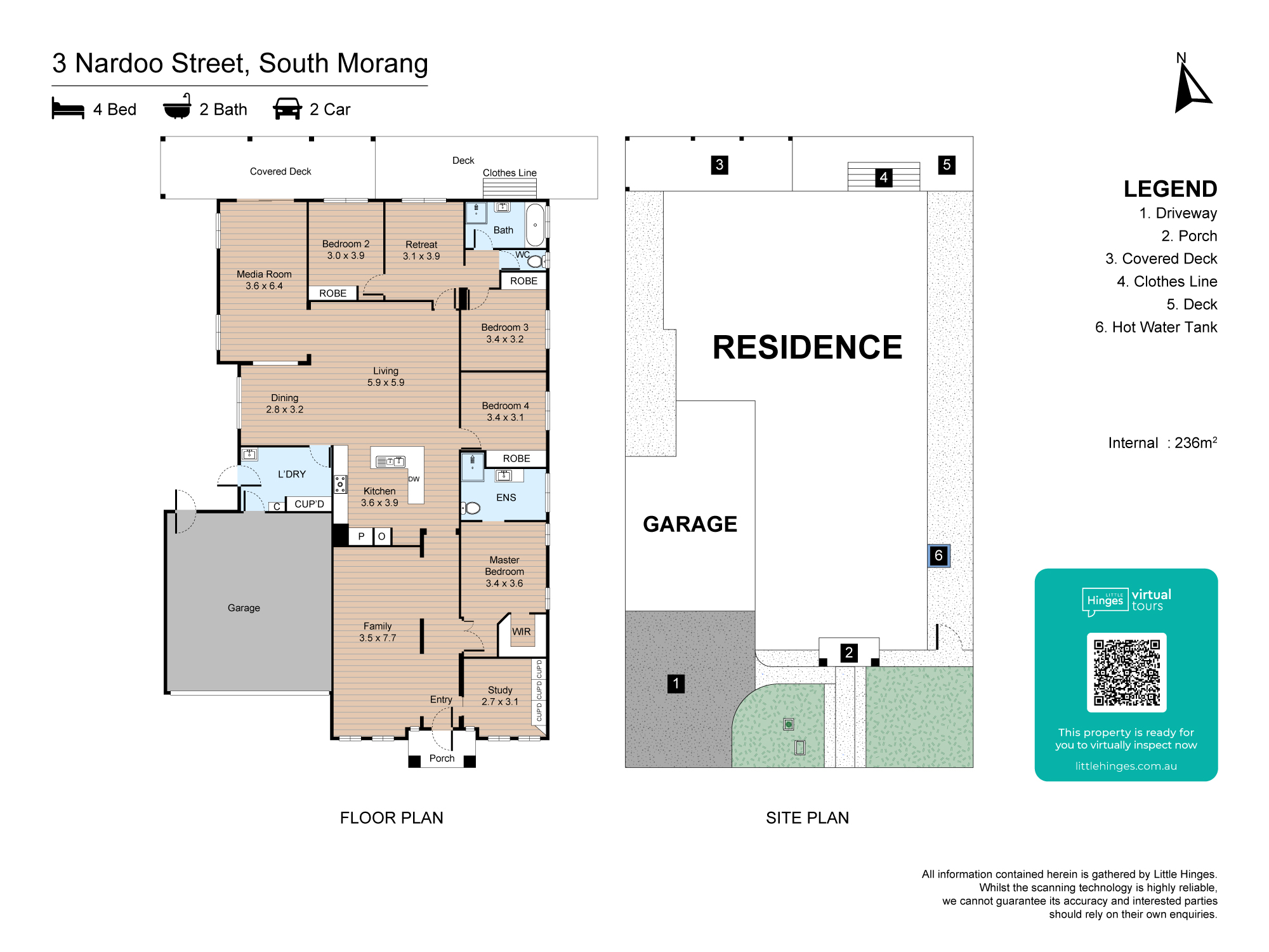 Two vacancies are available in a Fully Accessible house in South Morang — Floorplan 1