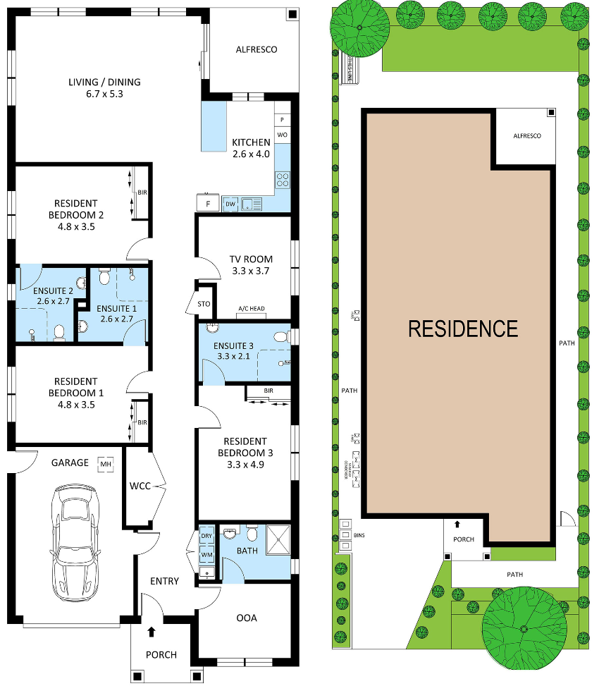 Sunbury – HPS House 1:3 — Floorplan 1