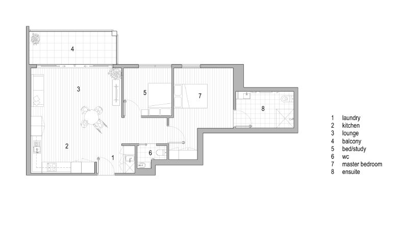 Stylish, accessible living by the bay - Hampton East — Floorplan 1