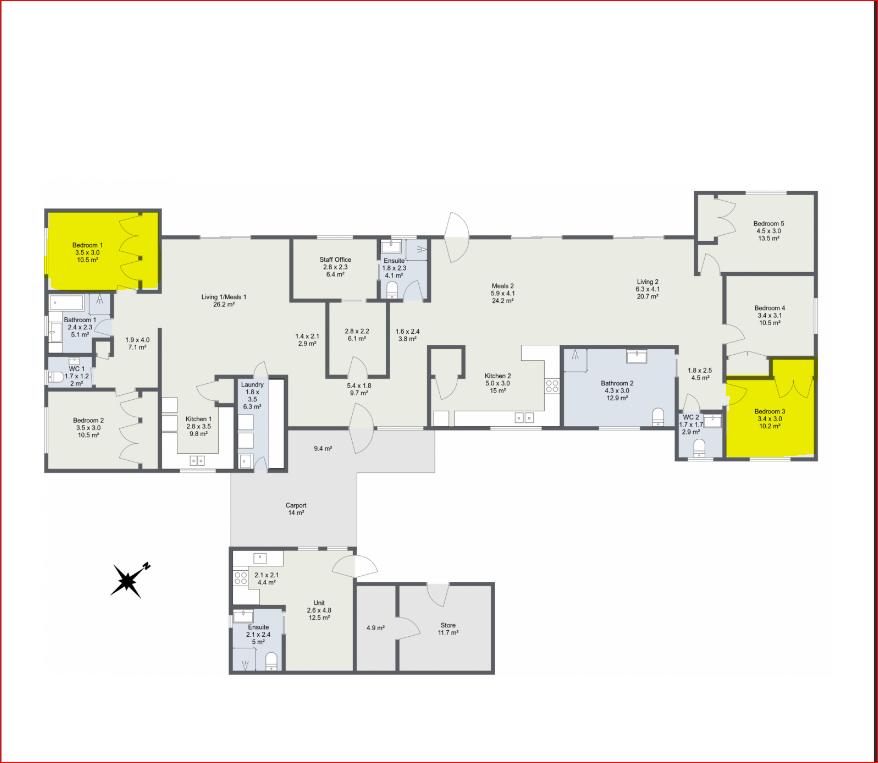 Robust living in tranquilent  Ararat. — Floorplan 1