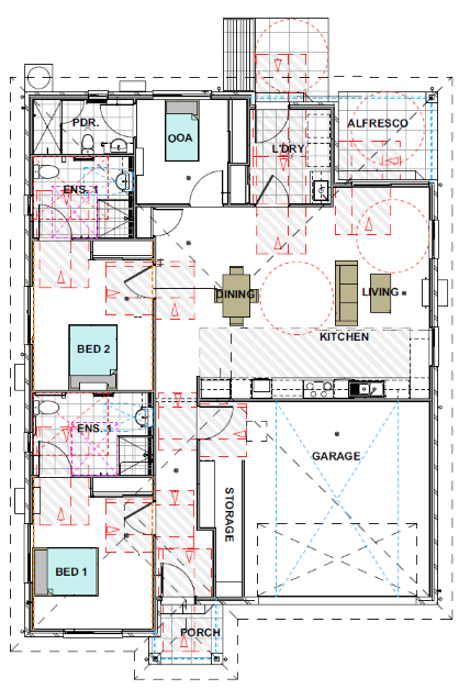 Broadmead Street, Glenvale  Two Bedroom SDA in the Centre of Glenvale — Floorplan 1
