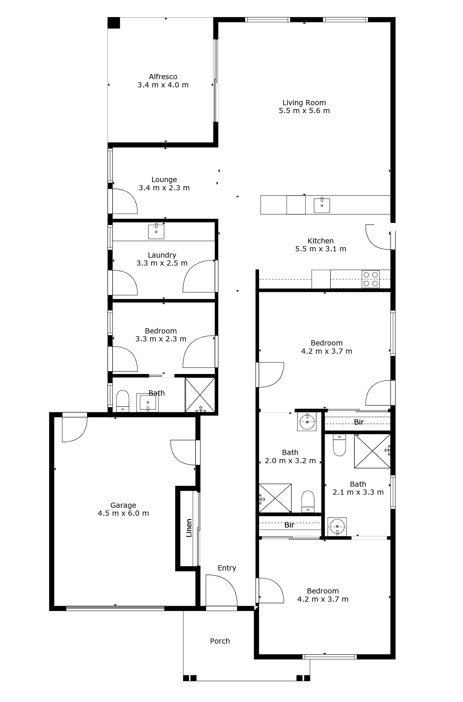 Spacious 3-Room Robust Home at 35 Pandorea Street, Beveridge — Floorplan 1