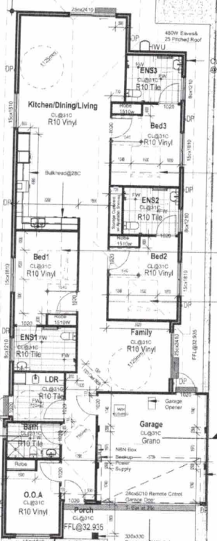 4 BR HPS Home with OOA Room – Hilbert — Floorplan 1