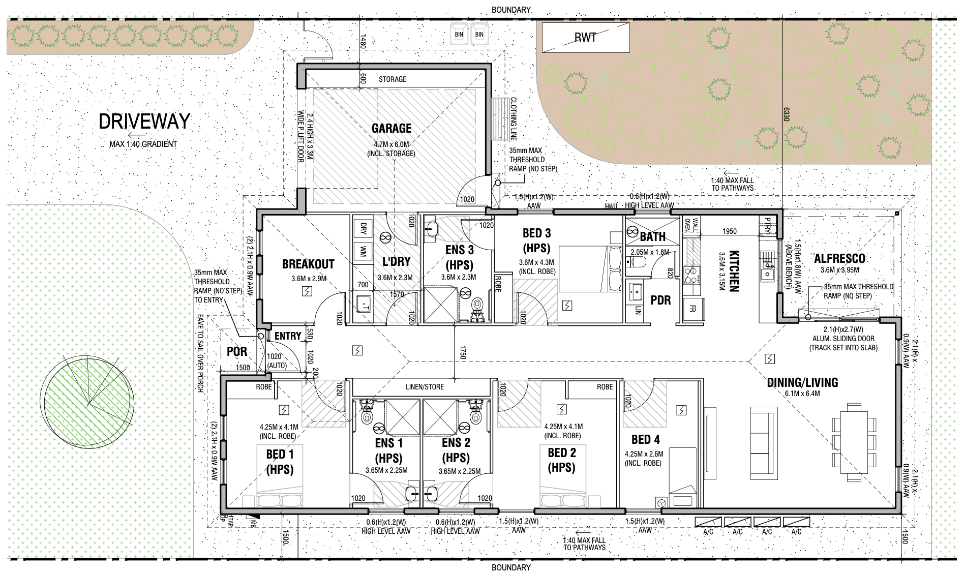 New Build SDA In Grazier Street Murray Bridge - Available Now — Floorplan 1