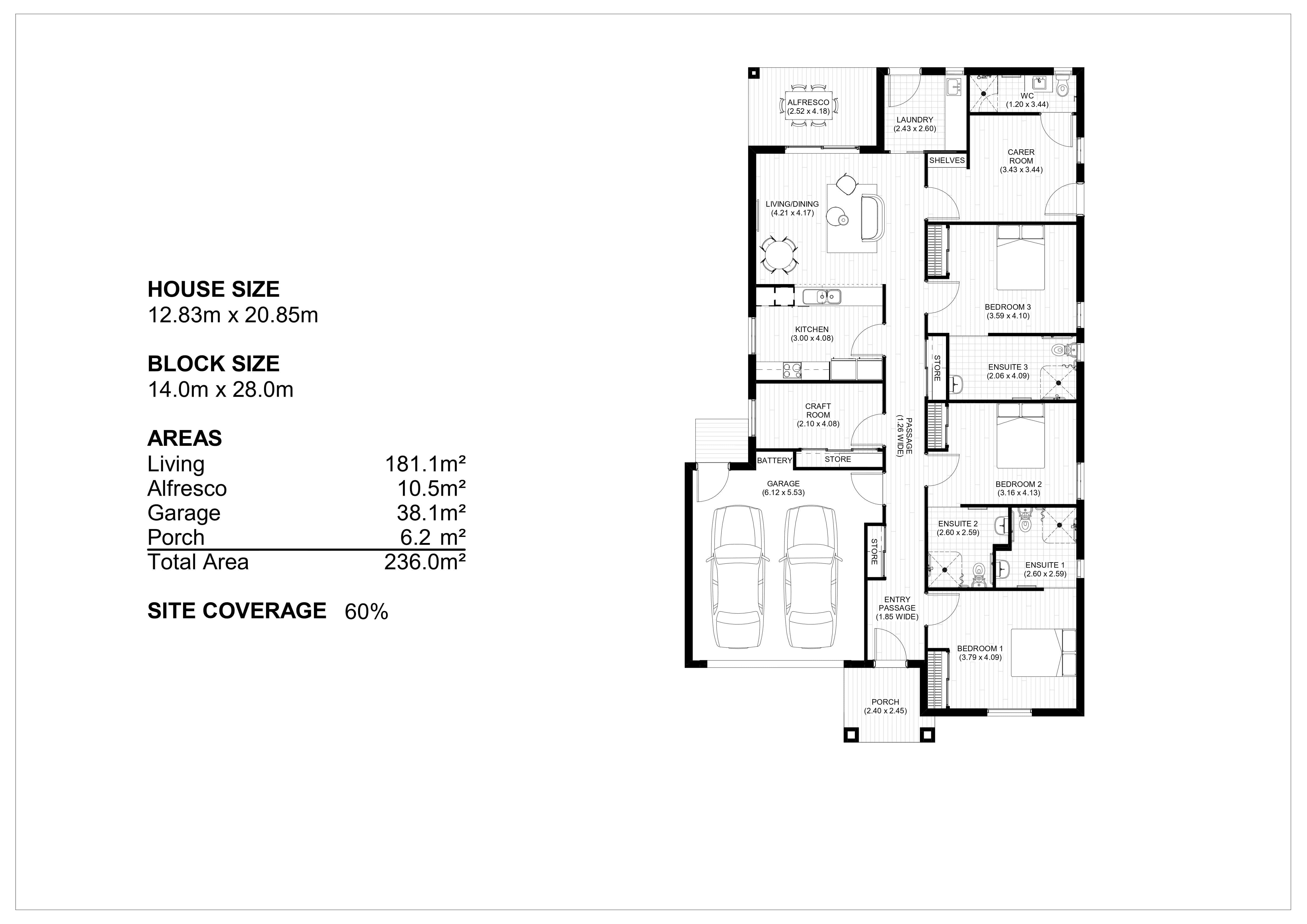Mernda - Brand New 3 Bedroom House. SDA, SIL & High Physical Support Home! — Floorplan 1