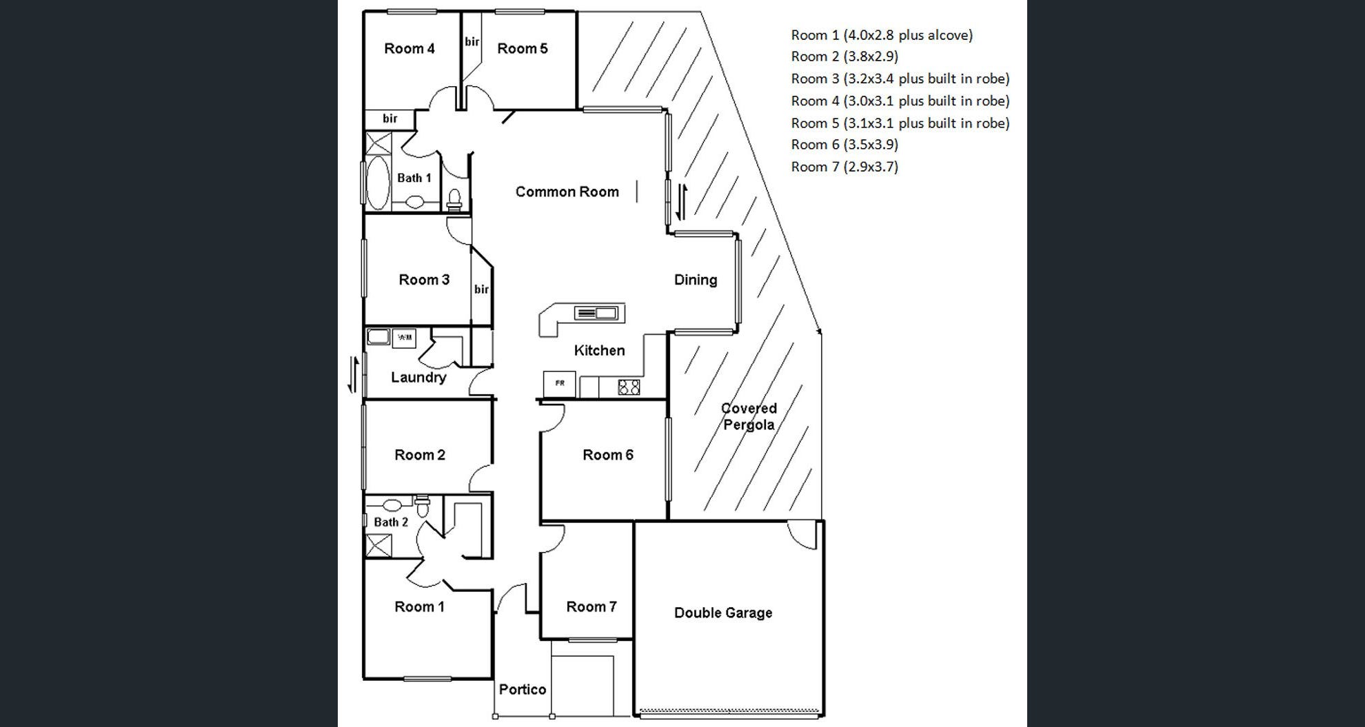 SIL Vacancy: Modern NDIS Home, in Northern suburbs of Adelaide. — Floorplan 1