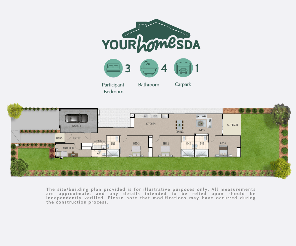 Shared HPS Living in Elizabeth, SA — Floorplan 1