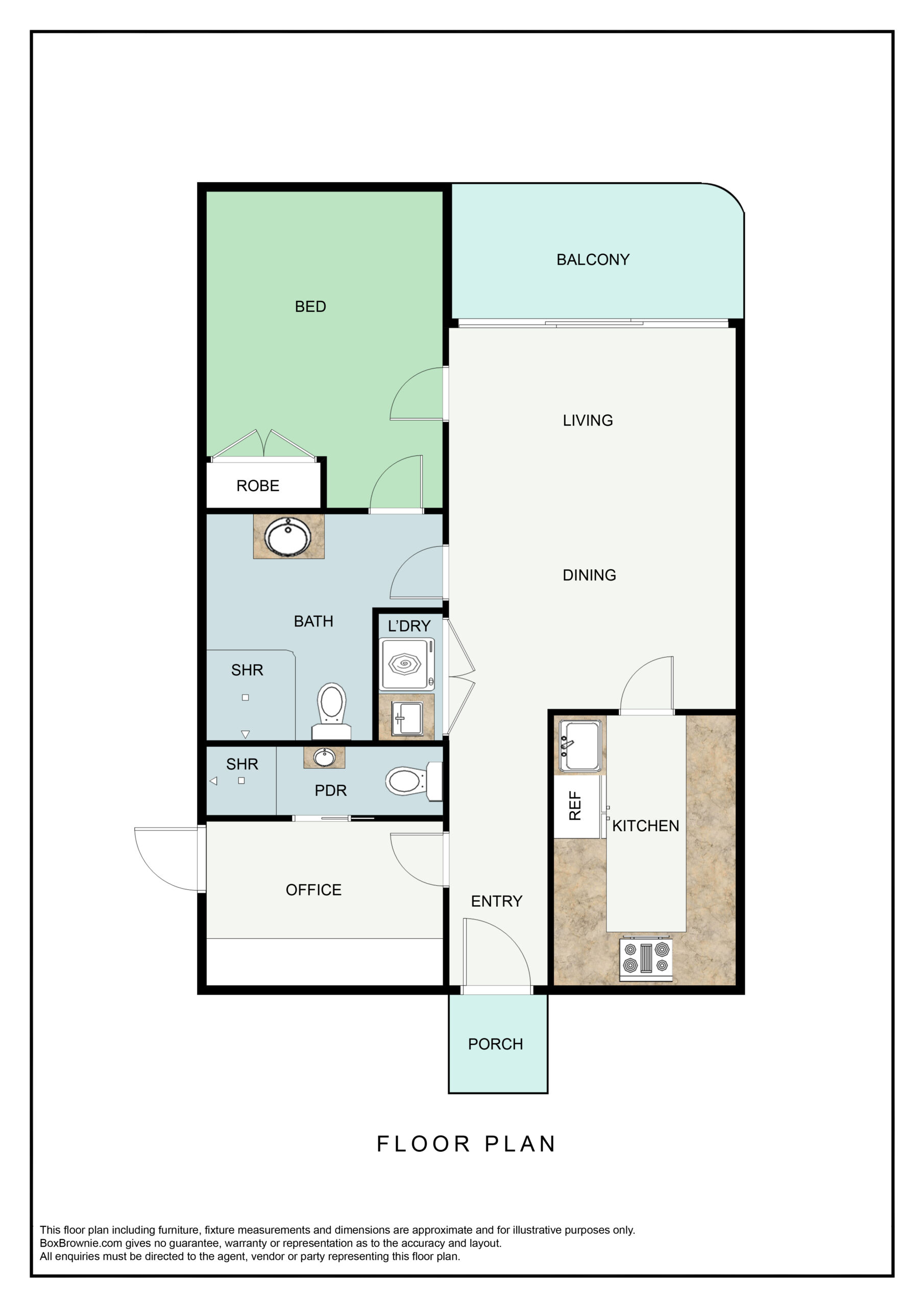 1 Bedroom Villas, Warrnambool — Floorplan 1