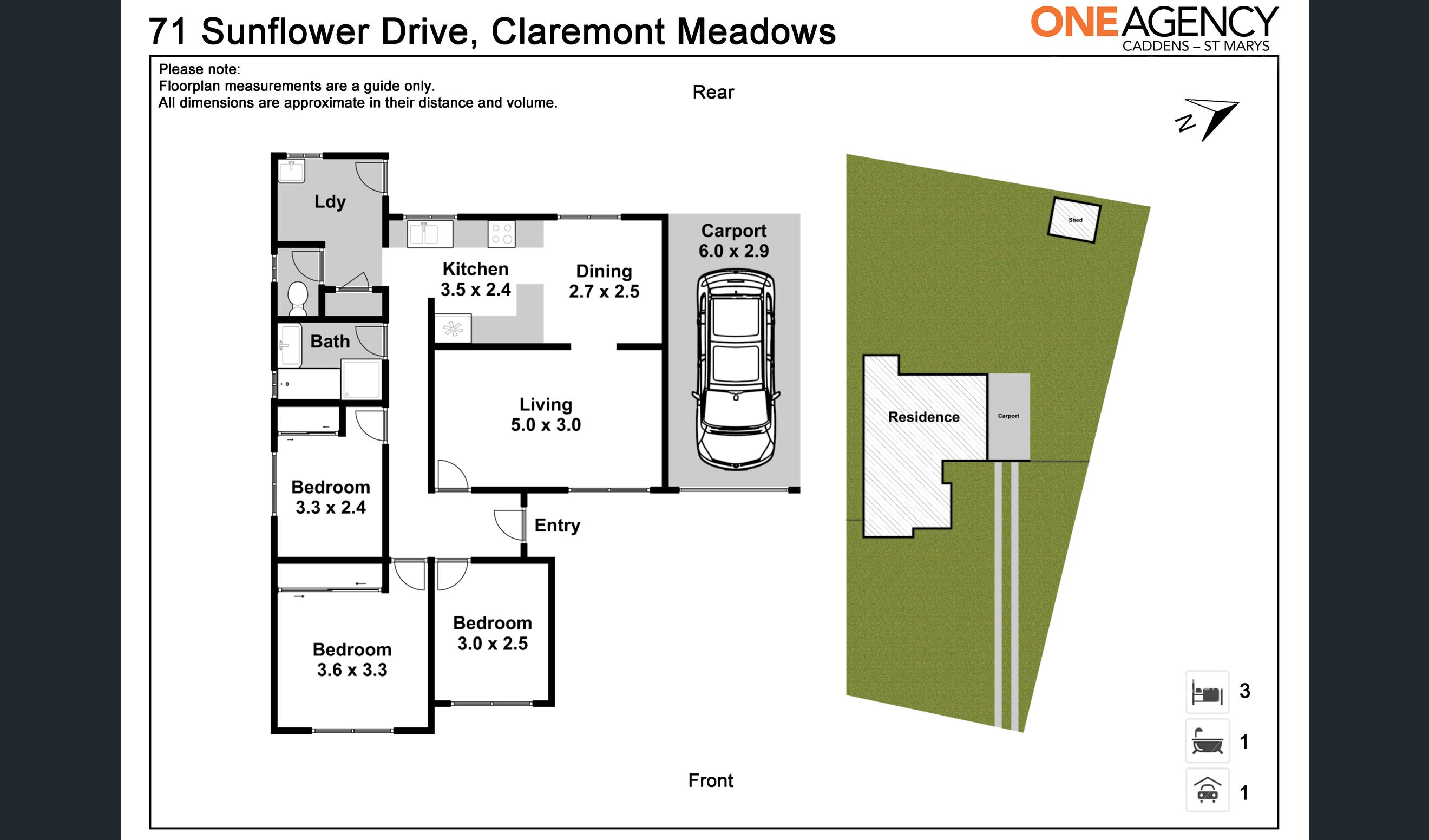 Peaceful and Accessible Claremont Meadows Home — Floorplan 1