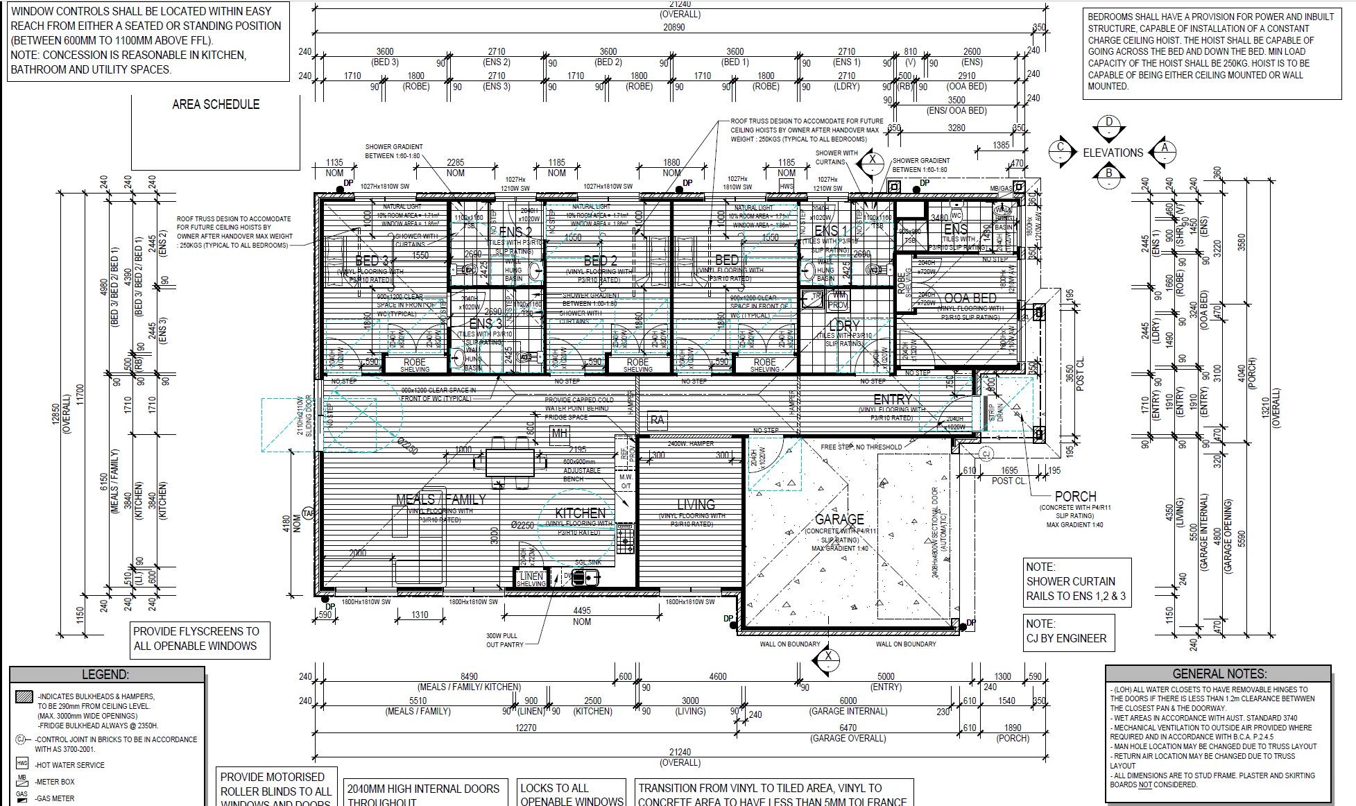 Aspire's New HPS SDA: 3 Bedroom with 3 Ensuites  Seeking 1 Resident at 1:3 — Floorplan 1