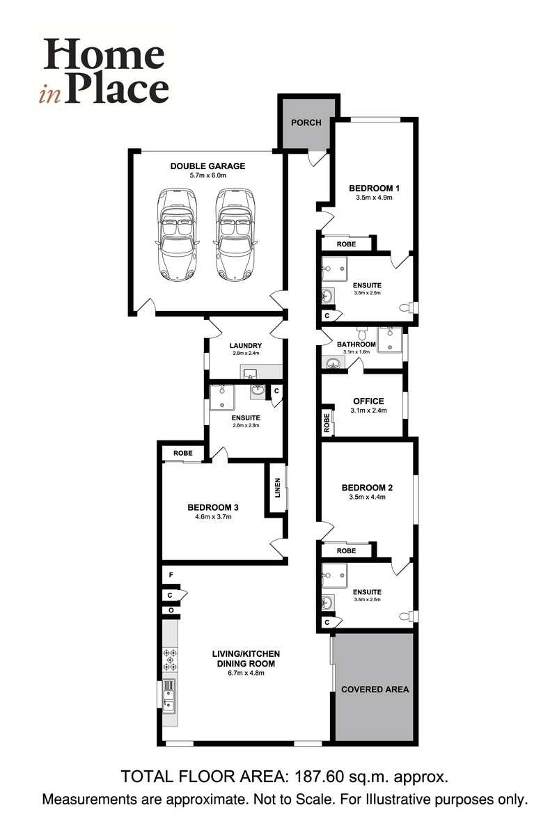 Bedroom available at High Physical Support home — Floorplan 1