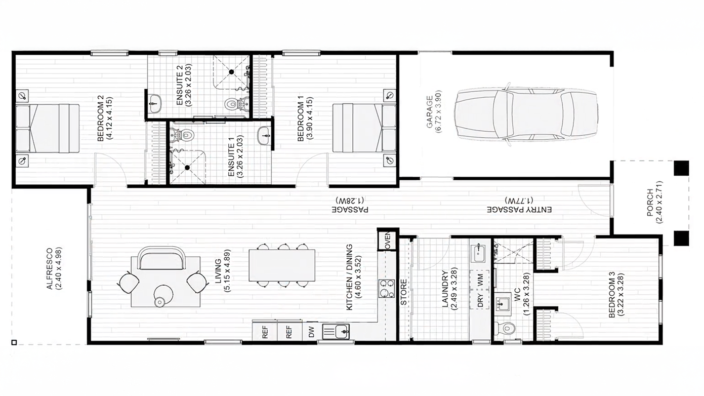 Shelduck Dr, Old Beach TAS 7017 — Floorplan 1