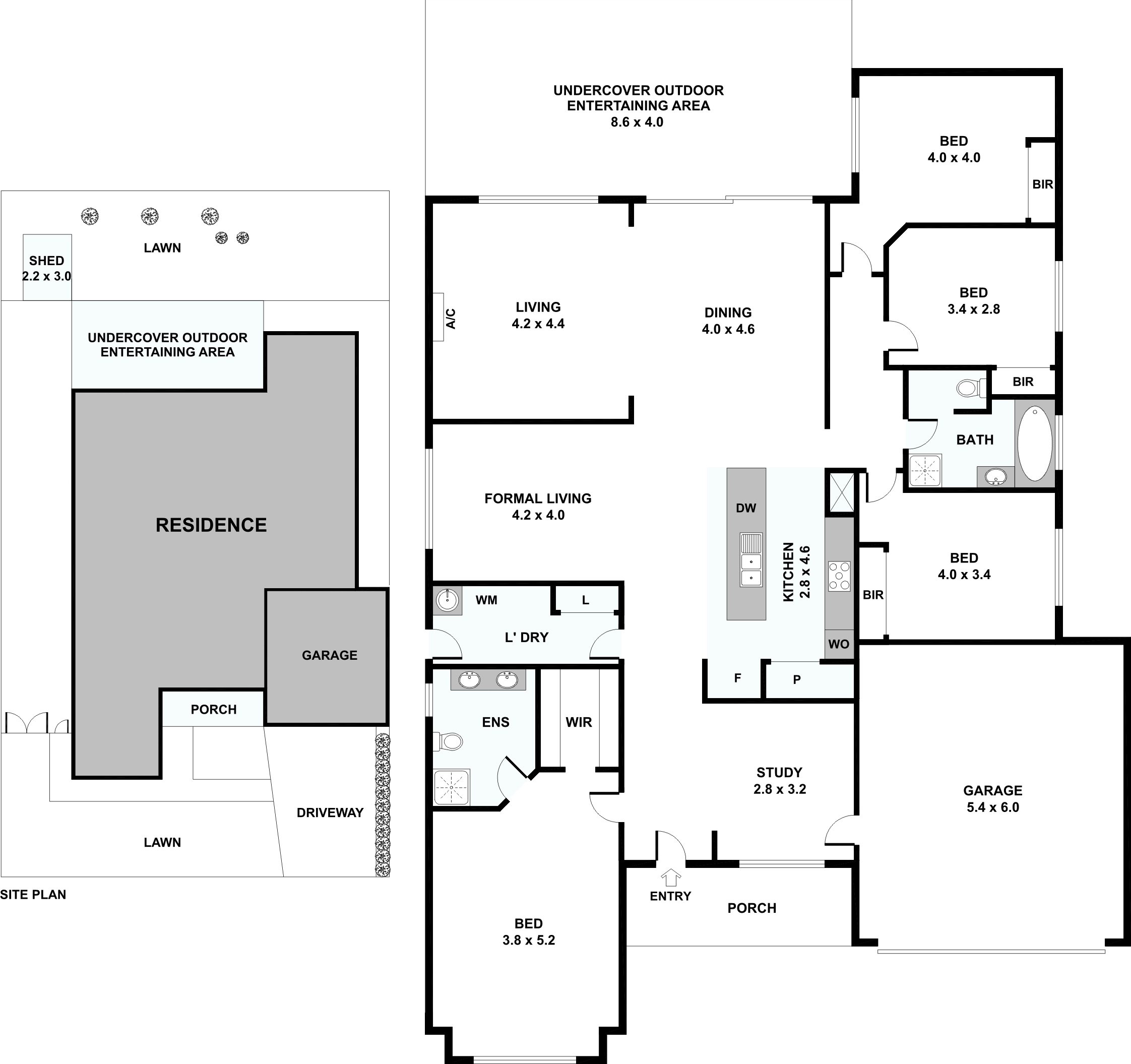 LOW OCCUPANCY DISABILITY ACCCOMMODATION close to amenities — Floorplan 1