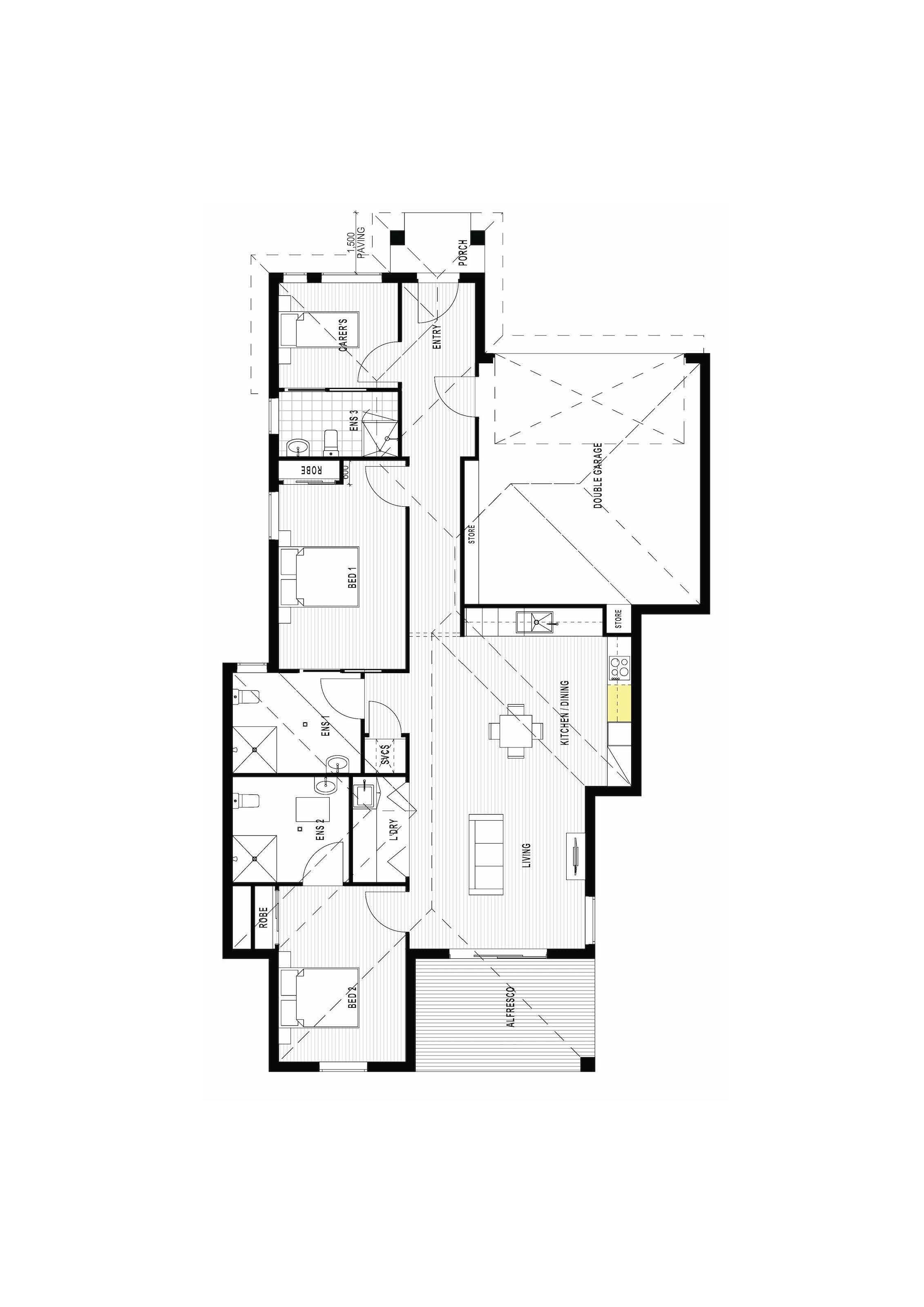 Verbier Avenue WINTER VALLEY – ROBUST SDA HOME – AVAILABLE NOW — Floorplan 1