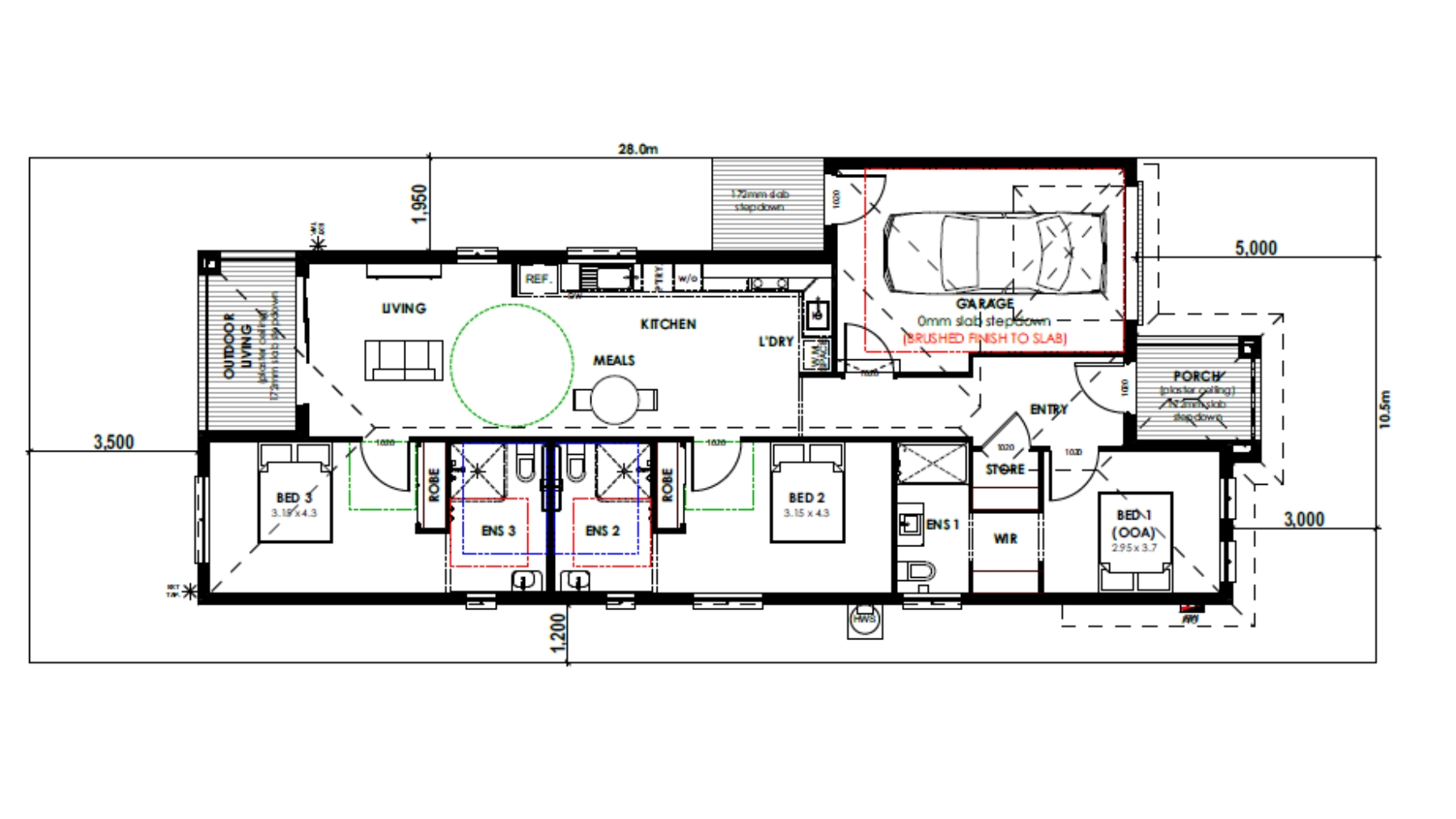 SDA HPS 2 Bedroom House plus OOA Drouin, Vic 242 — Floorplan 1