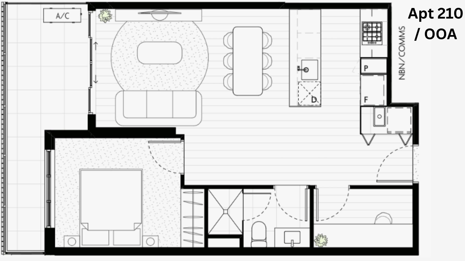 SDA HPS 2 x 1 Bedroom Apartment plus Separate OOA Boronia, Vic | 271 — Floorplan 1