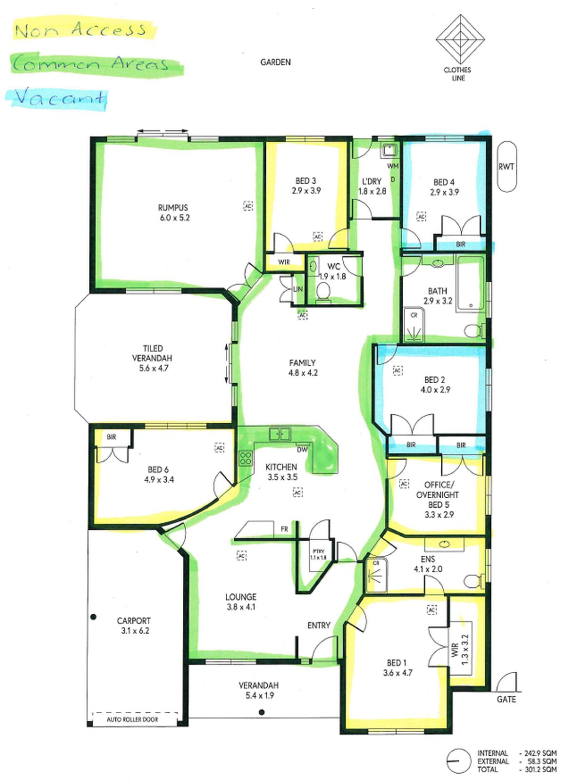 Reynella - 2 vacancies in lovely home — Floorplan 1