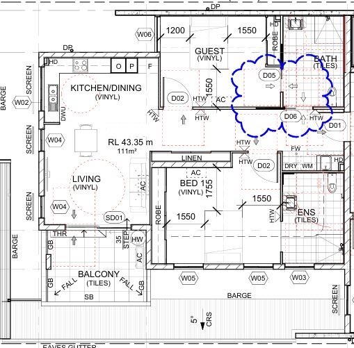 Stunning SDA apartment in prime location with cafés, IGA on the street! — Floorplan 1