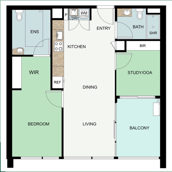 2 Bedroom Apartments, Denman Prospect — Home image 3