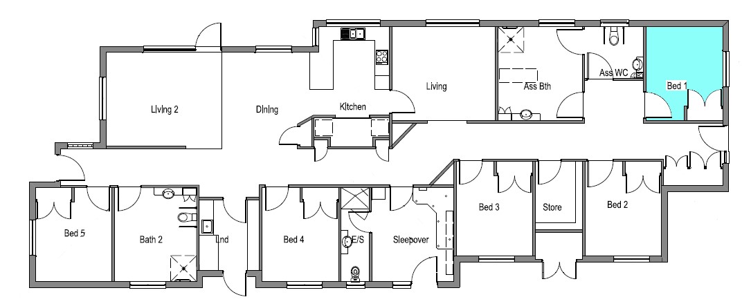 Group home in Hamlyn Heights with High Physical Support features — Floorplan 1