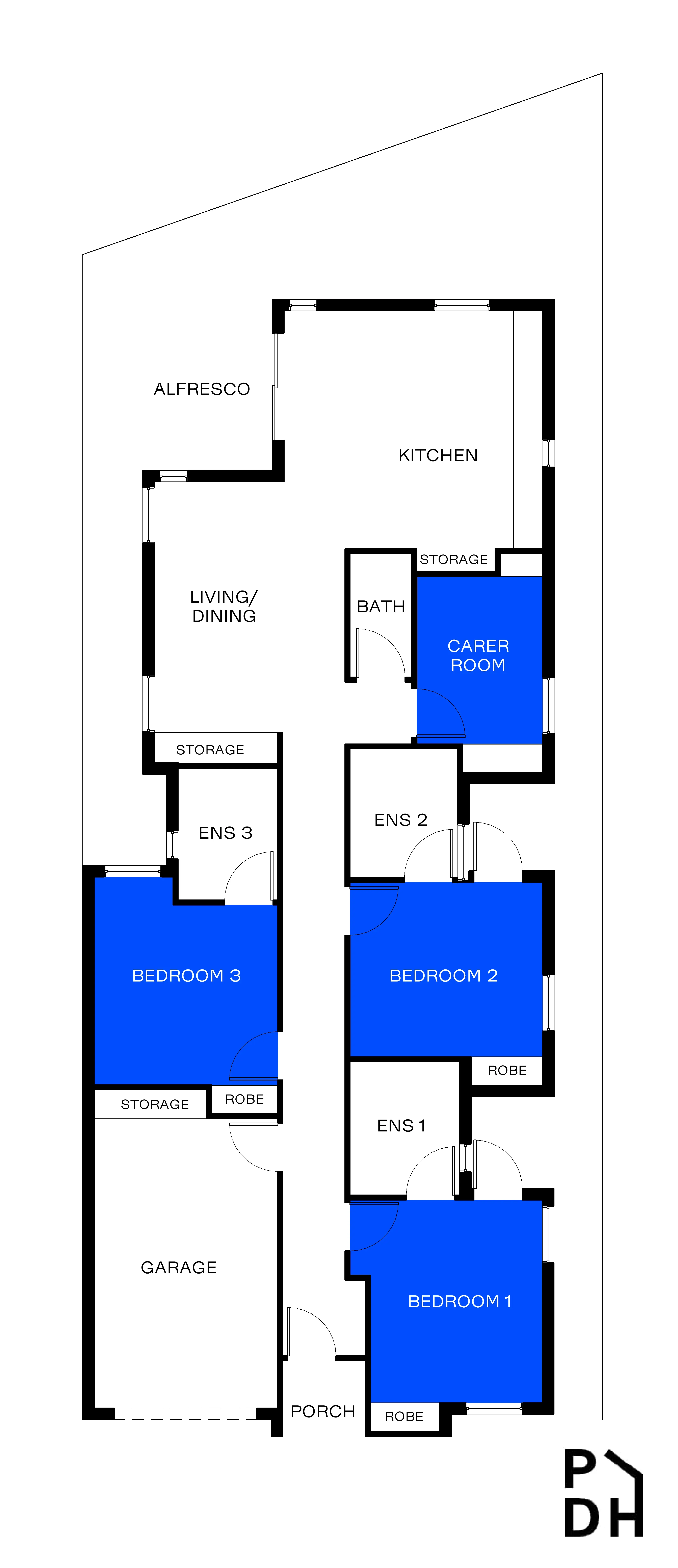 Dandenong - SDA - High Physical Support - House - 2 Residents — Floorplan 1