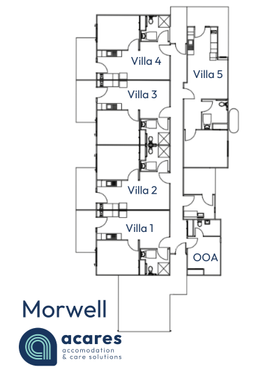 Morwell, Villas 1 Bedroom - Vacancy — Floorplan 1