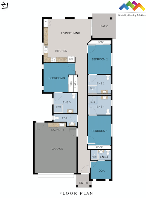 Burdell, Townsville, QLD – HPS Home — Floorplan 1