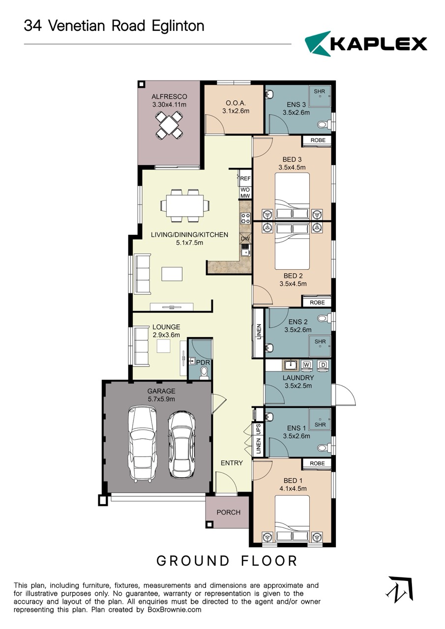Eglinton Shared SDA House — Floorplan 1