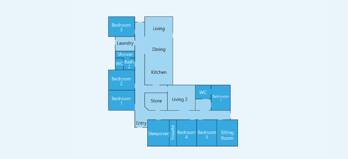 A quiet home close to public transport and the Preston market. — Floorplan 1