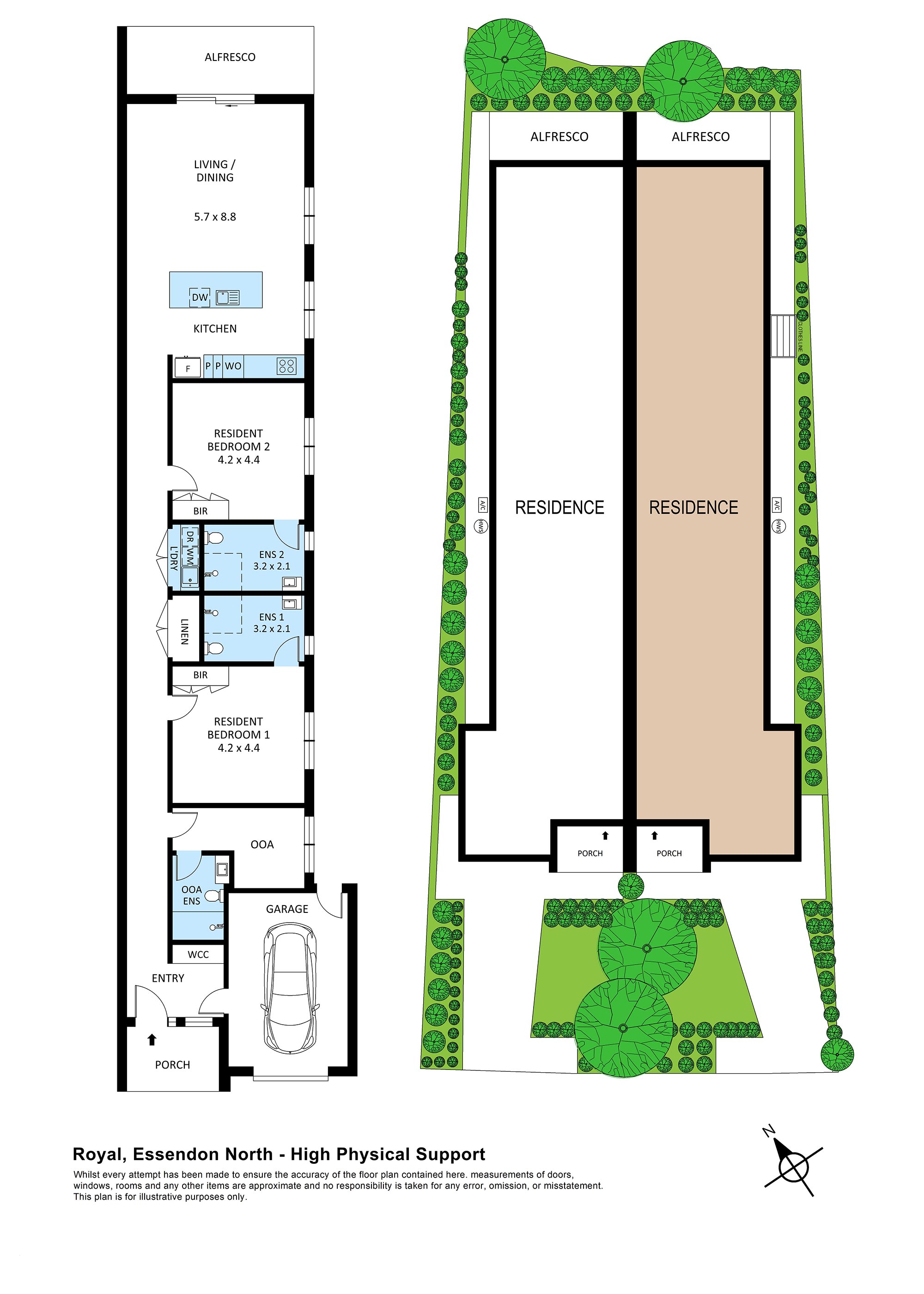 Connected High Physical Support living in a prime Essendon North setting - Available in May 2026! — Floorplan 1