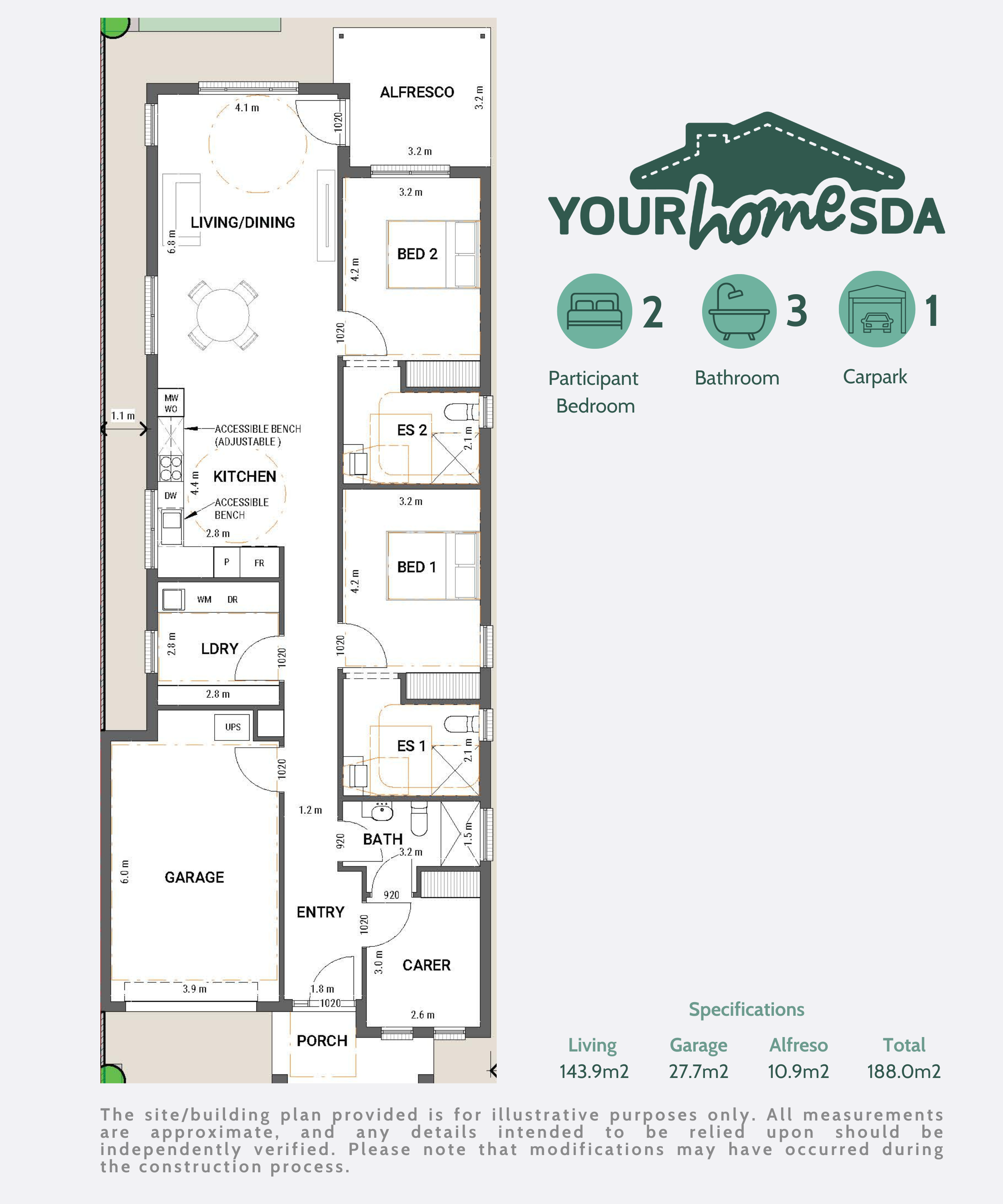 Kilburn, SA 5084 — Floorplan 1